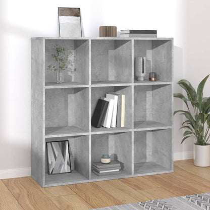 vidaXL Bookcase | Concrete grey | Engineered wood | Medium | Storage | Bookcase