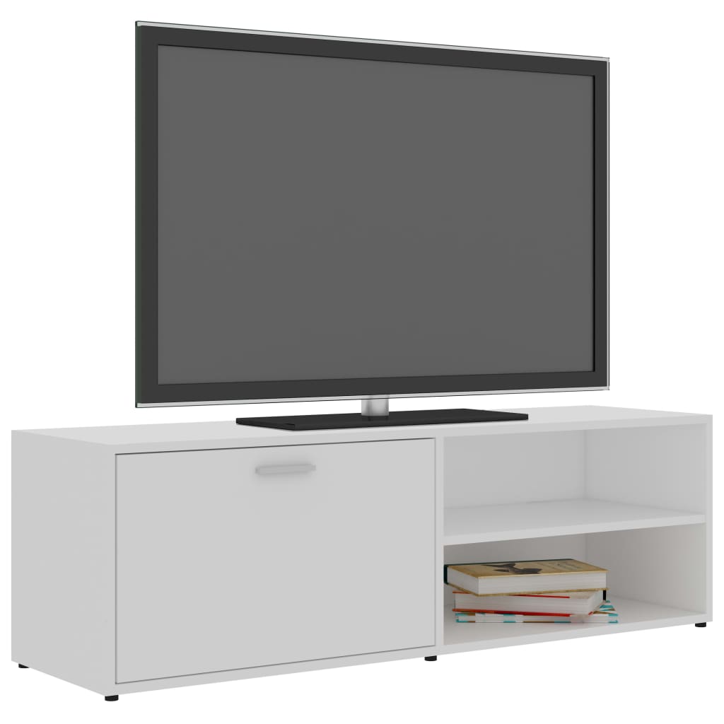 vidaXL TV Cabinet | White | Engineered Wood | 120x34x37 cm | TV Cabinet