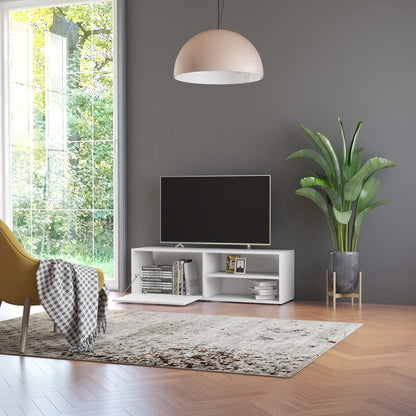 vidaXL TV Cabinet | White | Engineered Wood | 120x34x37 cm | TV Cabinet