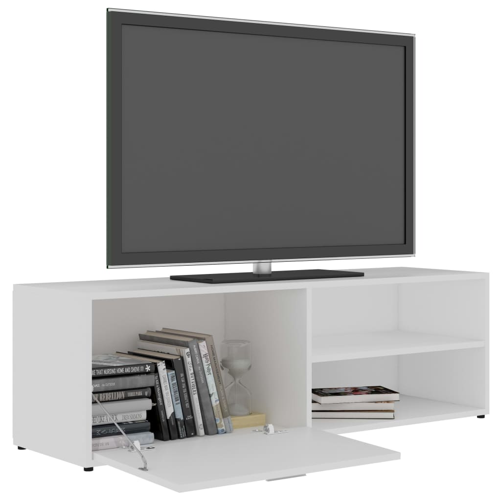 vidaXL TV Cabinet | White | Engineered Wood | 120x34x37 cm | TV Cabinet