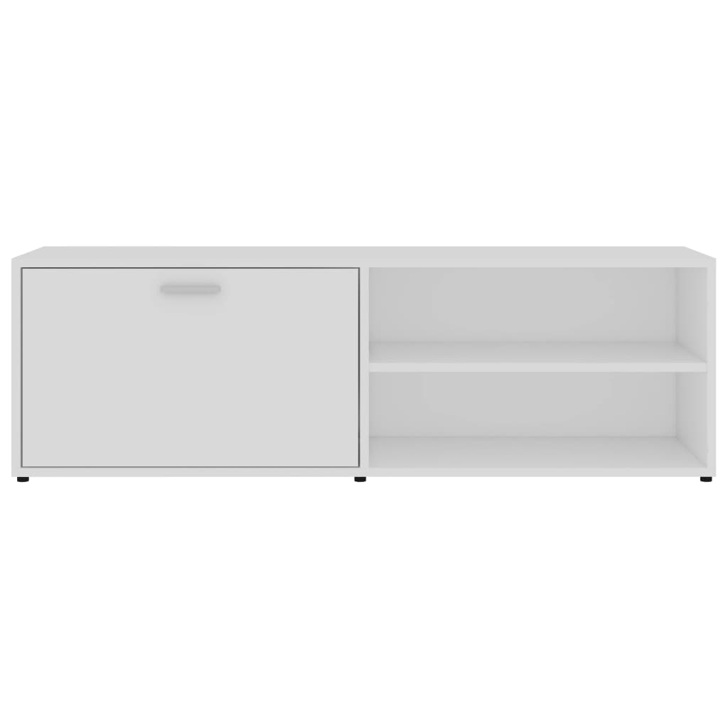 vidaXL TV Cabinet | White | Engineered Wood | 120x34x37 cm | TV Cabinet