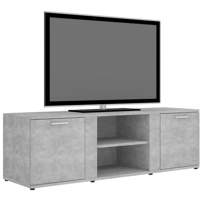 vidaXL TV Cabinet Concrete Grey 120x34x37 cm Engineered Wood