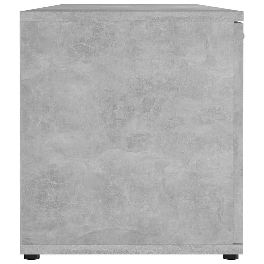 vidaXL TV Cabinet Concrete Grey 120x34x37 cm Engineered Wood