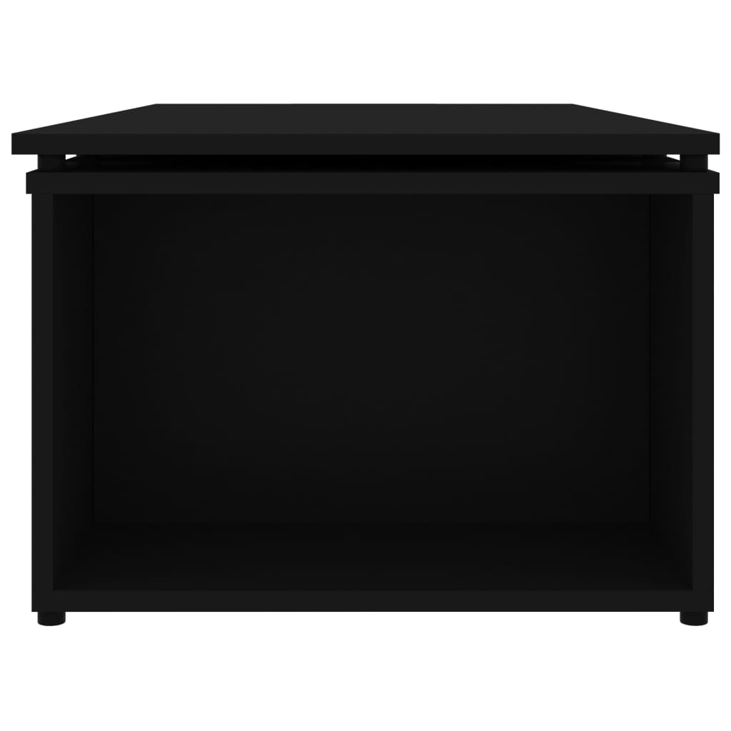 vidaXL Coffee Table Black 150x50x35 cm Engineered Wood