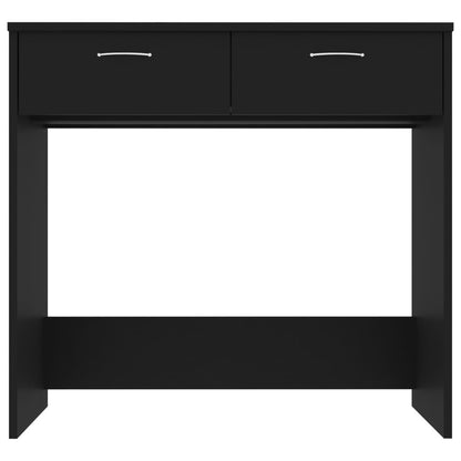 vidaXL Desk Black 80x40x75 cm Engineered Wood