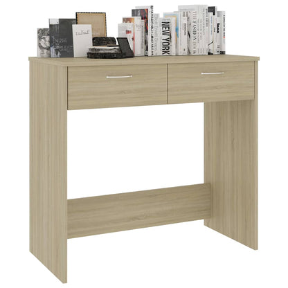 801358 vidaXL Desk Sonoma Oak 80x40x75 cm Engineered Wood