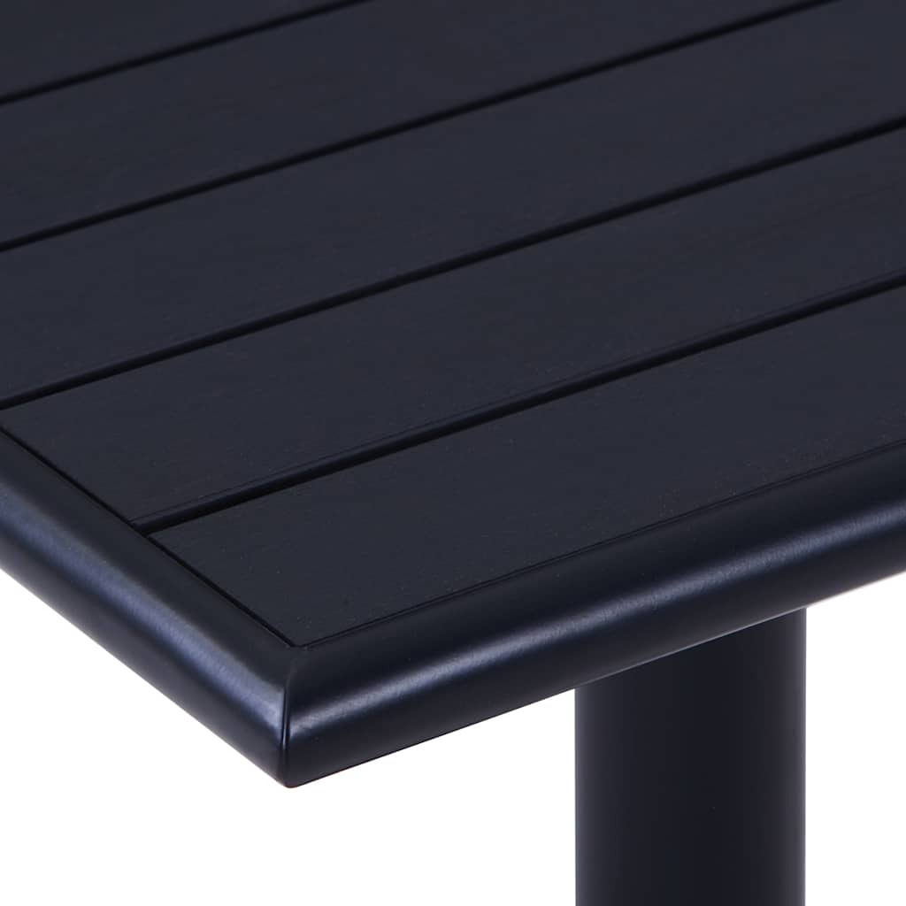 vidaXL Garden Table Black 60x60x75 cm