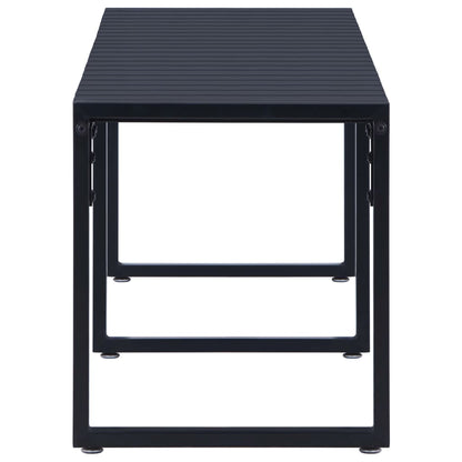 vidaXL Garden Bench | Black | PS board | 180 cm wide | Durable | Garden Bench