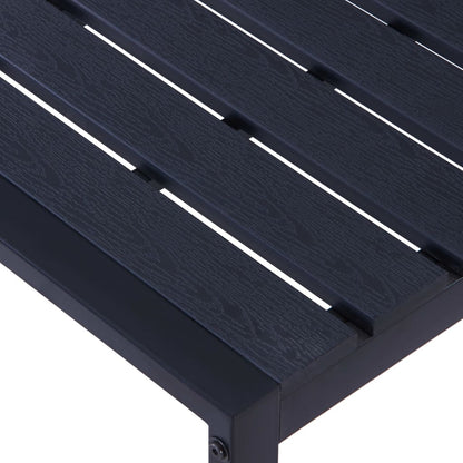 vidaXL Garden Bench | Black | PS board | 180 cm wide | Durable | Garden Bench