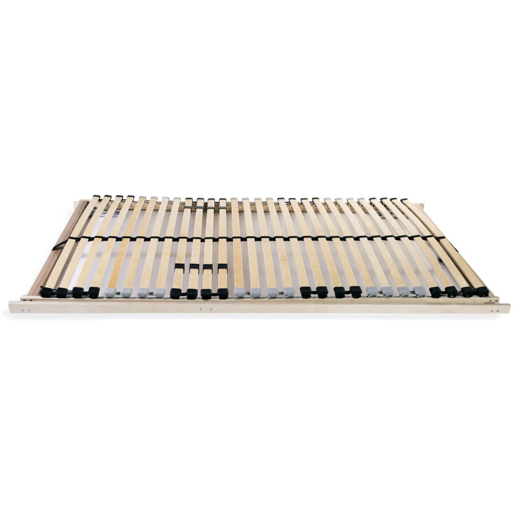 vidaXL Slatted Bed Bases without Mattress 2 pcs with 28 Slats 70x200 cm