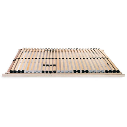 vidaXL Slatted Bed Bases without Mattress 2 pcs with 28 Slats 70x200 cm