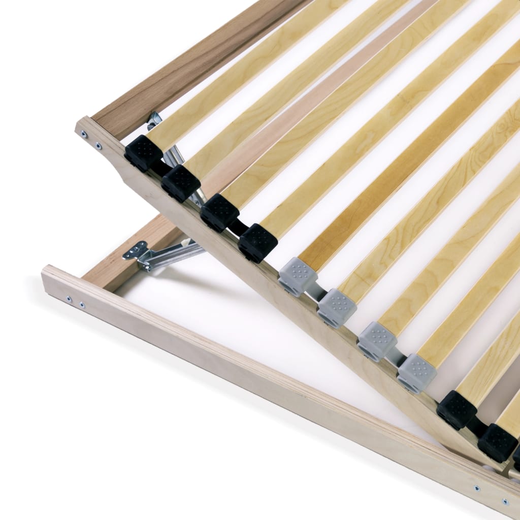 vidaXL Slatted Bed Bases without Mattress 2 pcs with 28 Slats 70x200 cm