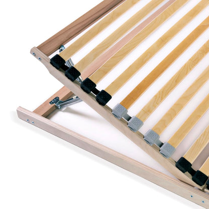 vidaXL Slatted Bed Bases without Mattress 2 pcs with 28 Slats 70x200 cm