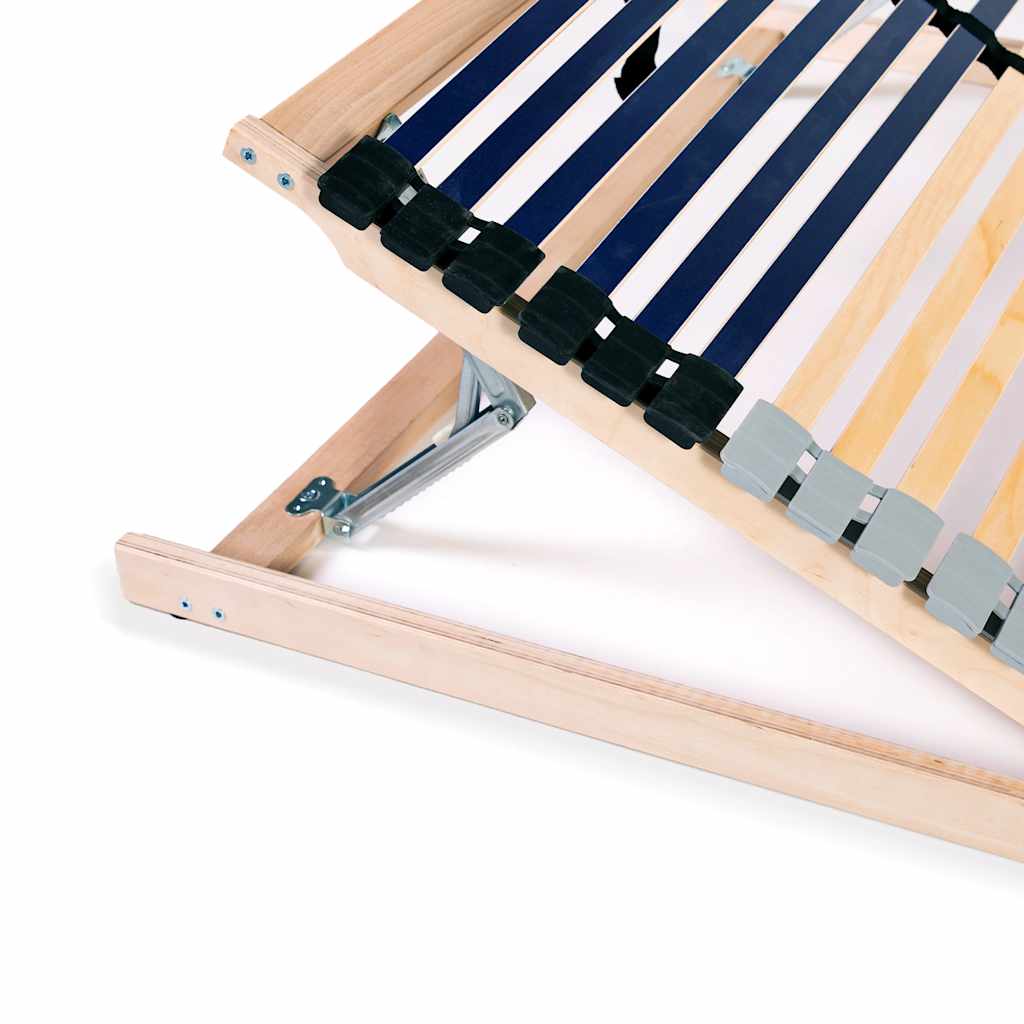 vidaXL Slatted Bed Bases without Mattress 2 pcs with 42 Slats 70x200 cm