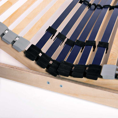 vidaXL Slatted Bed Bases without Mattress 2 pcs with 42 Slats 70x200 cm
