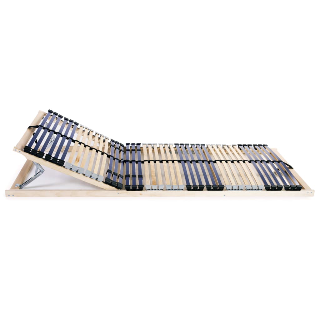 vidaXL Slatted Bed Bases without Mattress 2 pcs with 42 Slats 70x200 cm