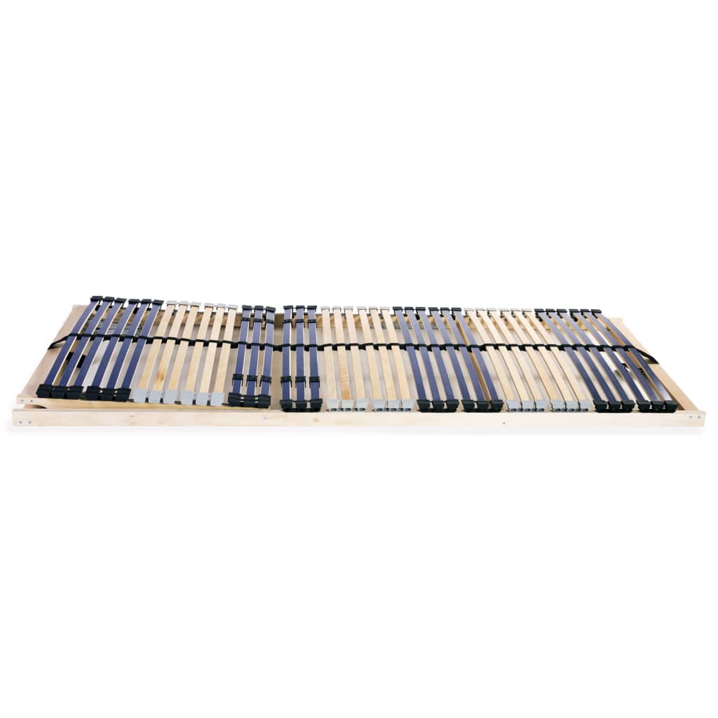 vidaXL Slatted Bed Bases without Mattress 2 pcs with 42 Slats 90x200 cm