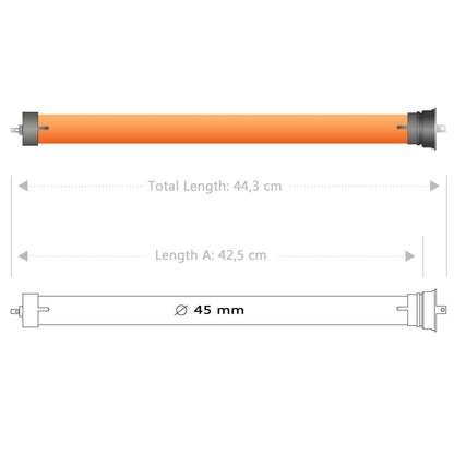 vidaXL Tubular Motors 8 pcs 20 Nm