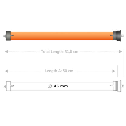 vidaXL Tubular Motors 6 pcs 30 Nm