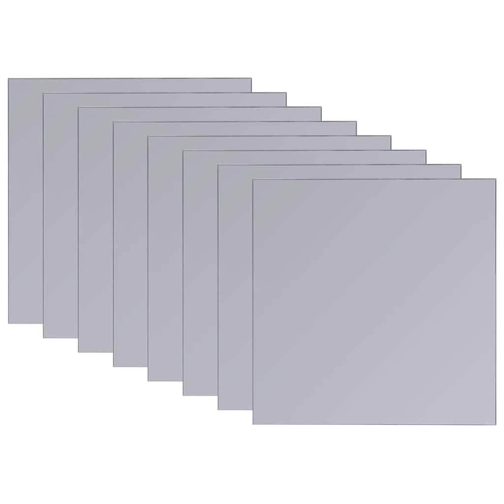 vidaXL Frameless Mirror Tiles Glass 16 pcs 20,5 cm