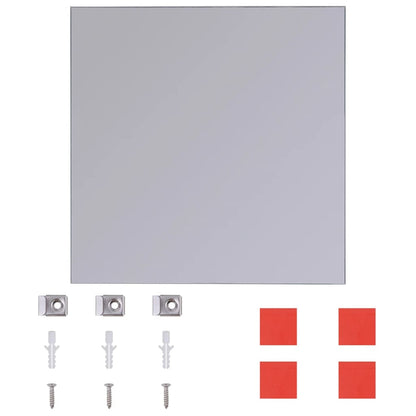 vidaXL Frameless Mirror Tiles Glass 16 pcs 20.5 cm