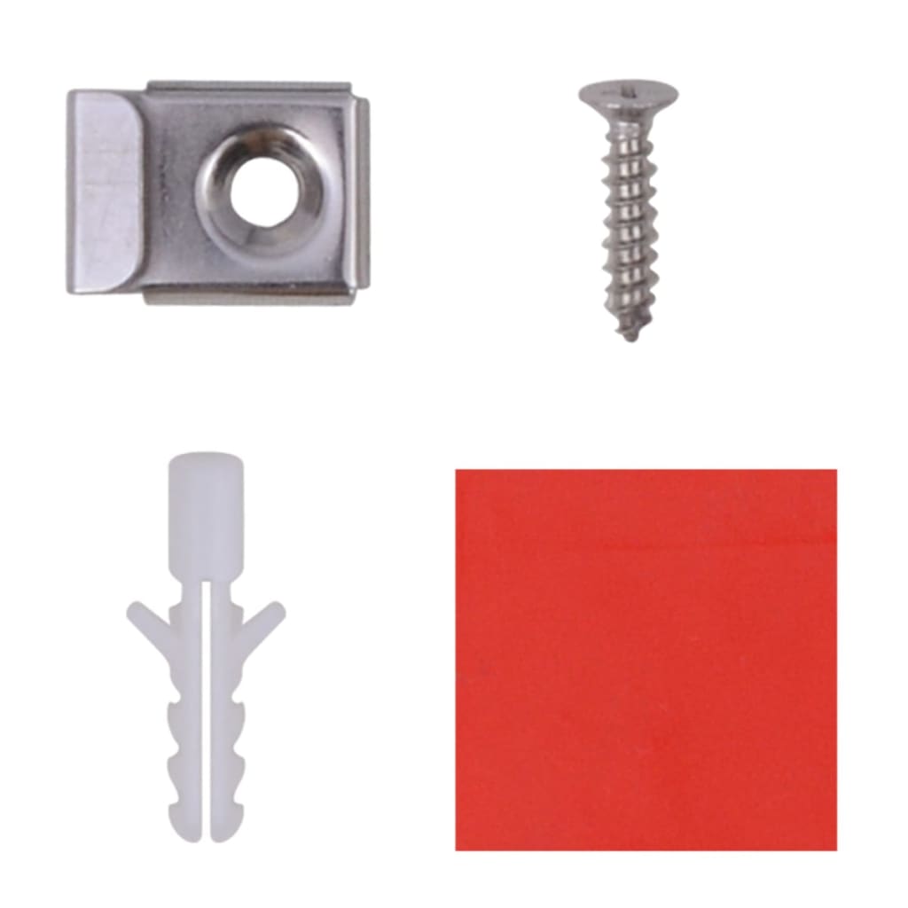 vidaXL Frameless Mirror Tiles Glass 16 pcs 20.5 cm