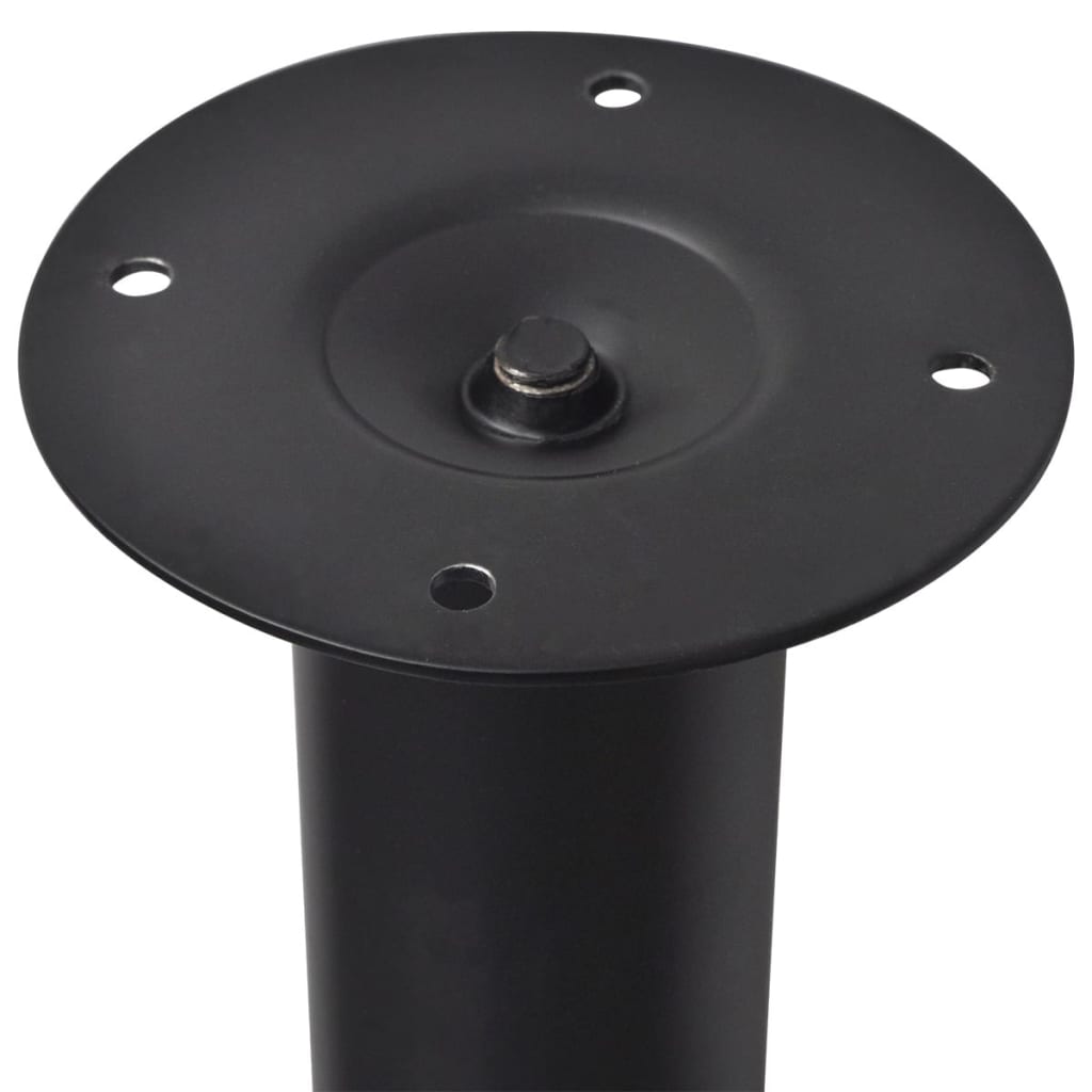 vidaXL Telescopic Table Legs 4 pcs Black 710 mm-1100 mm