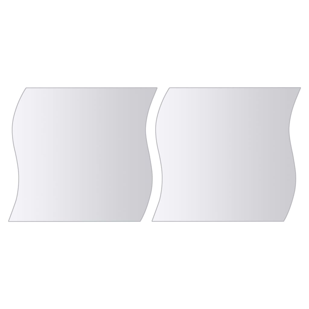 vidaXL 16 Piece Mirror Tiles Multi-Shape Glass