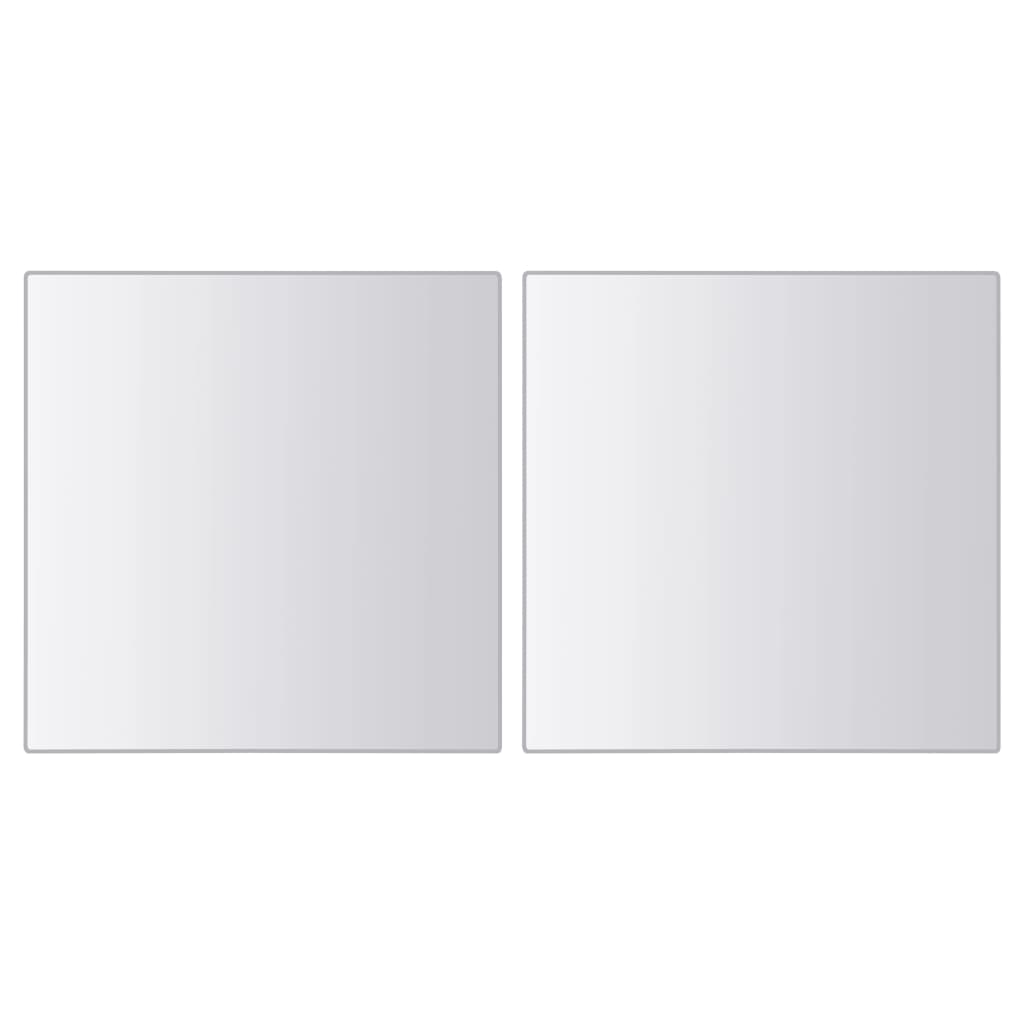 vidaXL Mirror Tiles | Set of 48 | Glossy Finish | Glass | 15 x 15 cm each