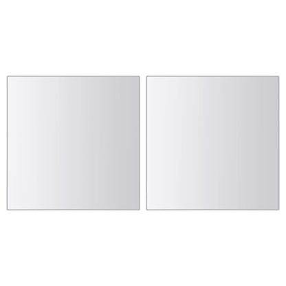 vidaXL Mirror Tiles | Set of 48 | Glossy Finish | Glass | 15 x 15 cm each