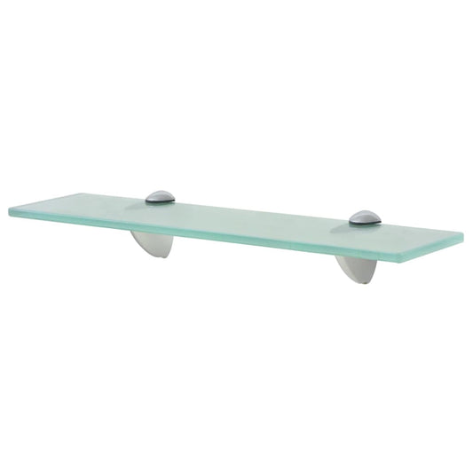vidaXL Floating Shelf | Set of 2 | Clear | Toughened safety glass, zinc alloy