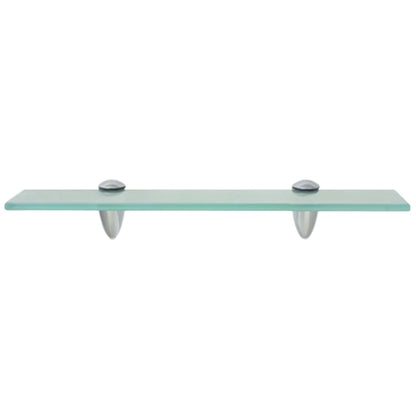 vidaXL Floating Shelf | Set of 2 | Clear | Toughened safety glass, zinc alloy