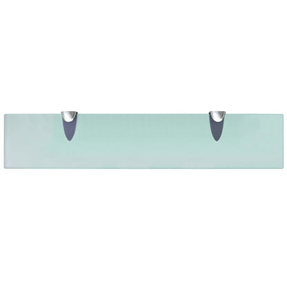 vidaXL Floating Shelves 2 pcs Glass 50x10 cm 8 mm