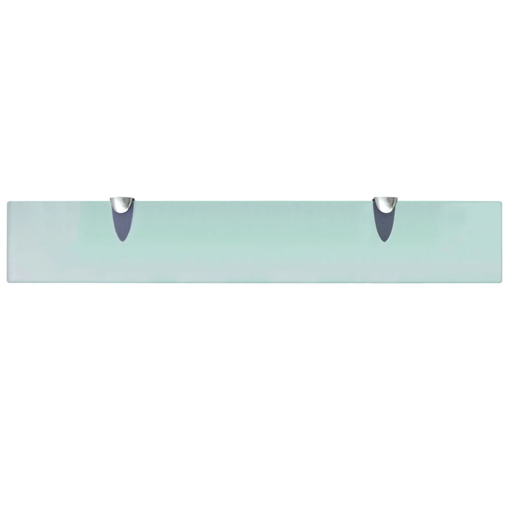 vidaXL Floating Shelf |  Set of 2 | Clear | Tempered safety glass | Medium