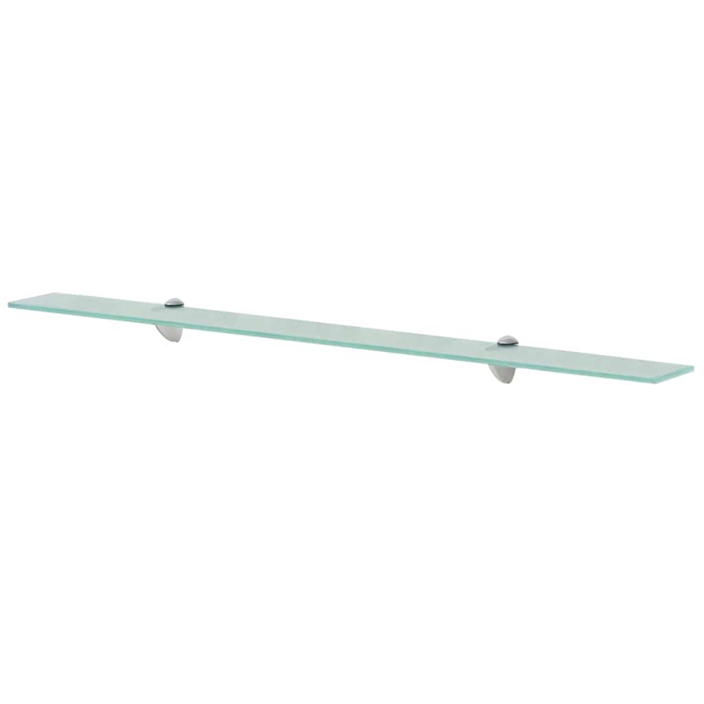 vidaXL Floating Shelves 2 pcs Glass 100x10 cm 8 mm
