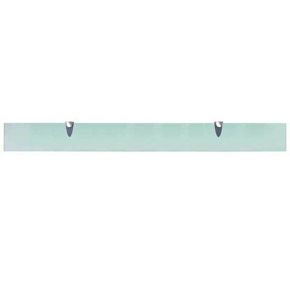 vidaXL Floating Shelves 2 pcs Glass 100x10 cm 8 mm
