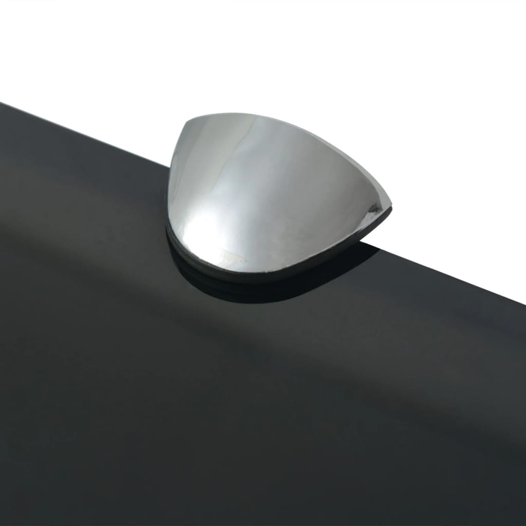 vidaXL Floating Shelves 2 pcs Glass 80x10 cm 8 mm