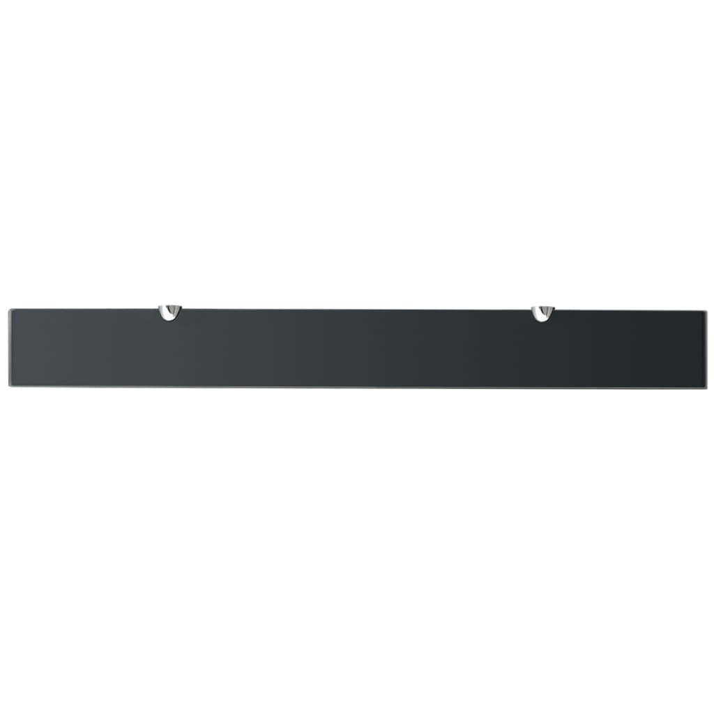 vidaXL Floating Shelves 2 pcs Glass 90x10 cm 8 mm