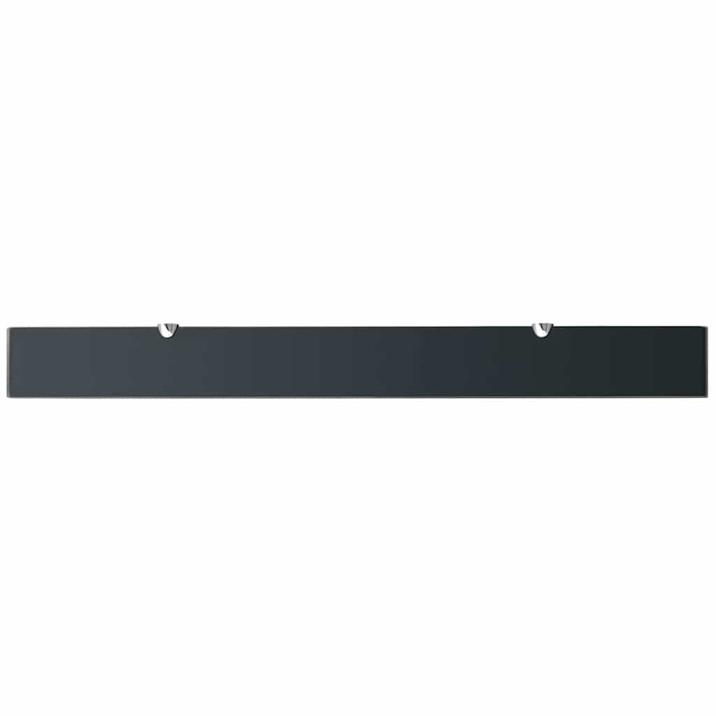 vidaXL Floating Shelves 2 pcs Glass 100x10 cm 8 mm