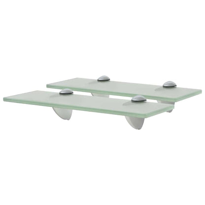 vidaXL Floating Shelves 2 pcs Glass 30x10 cm 8 mm