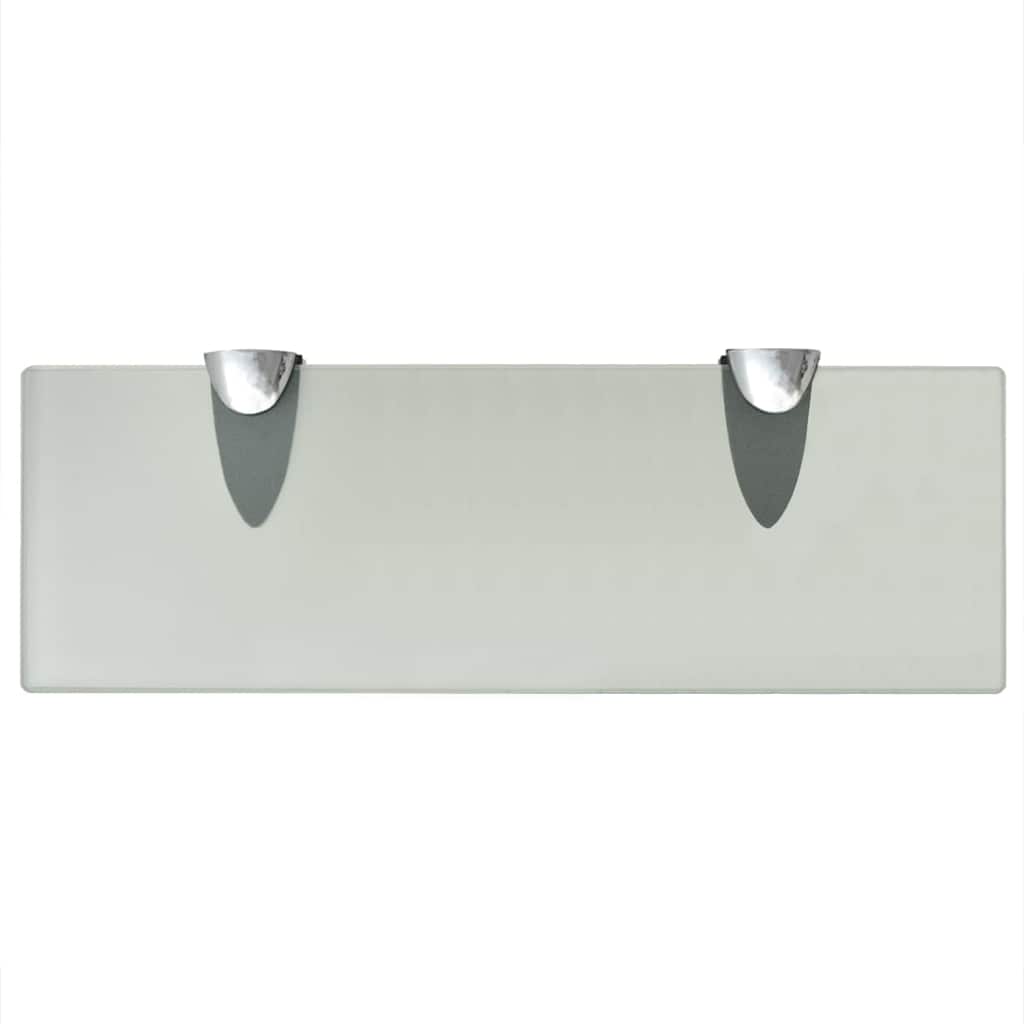 vidaXL Floating Shelves 2 pcs Glass 30x10 cm 8 mm