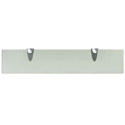 vidaXL Floating Shelves 2 pcs Glass 50x10 cm 8 mm
