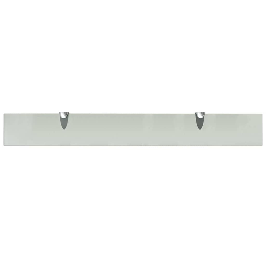 vidaXL Floating Shelves 2 pcs Glass 80x10 cm 8 mm