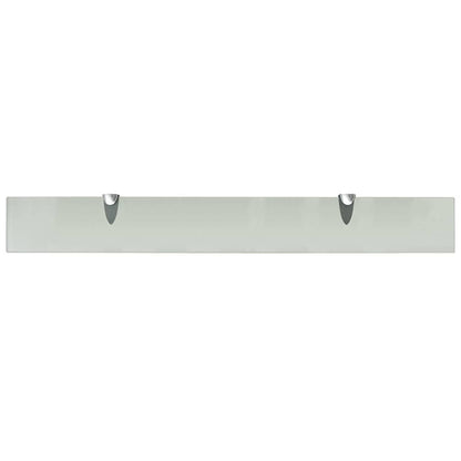 vidaXL Floating Shelves 2 pcs Glass 80x10 cm 8 mm