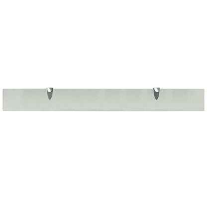 vidaXL Floating Shelves 2 pcs Glass 90x10 cm 8 mm