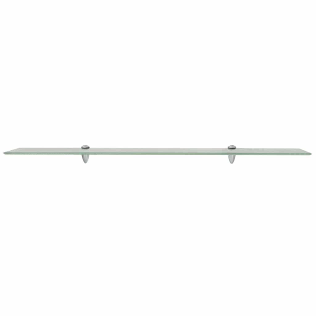 vidaXL Floating Shelves 2 pcs Glass 100x10 cm 8 mm