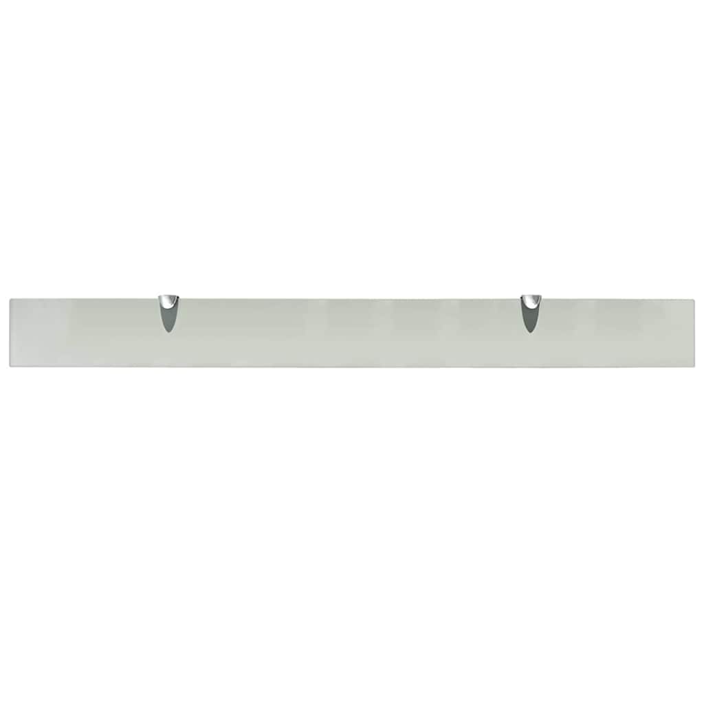 vidaXL Floating Shelves 2 pcs Glass 100x10 cm 8 mm