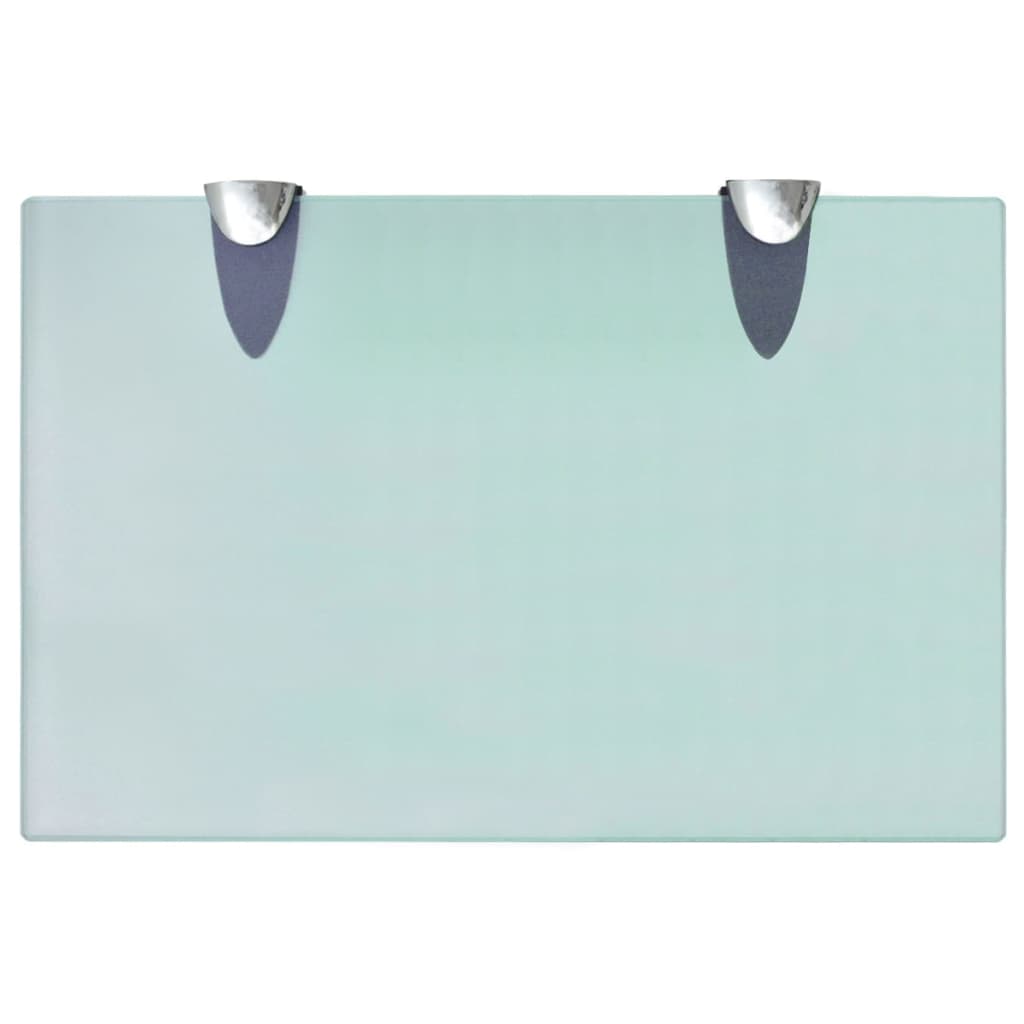 vidaXL Floating Shelves 2 pcs Glass 30x20 cm 8 mm