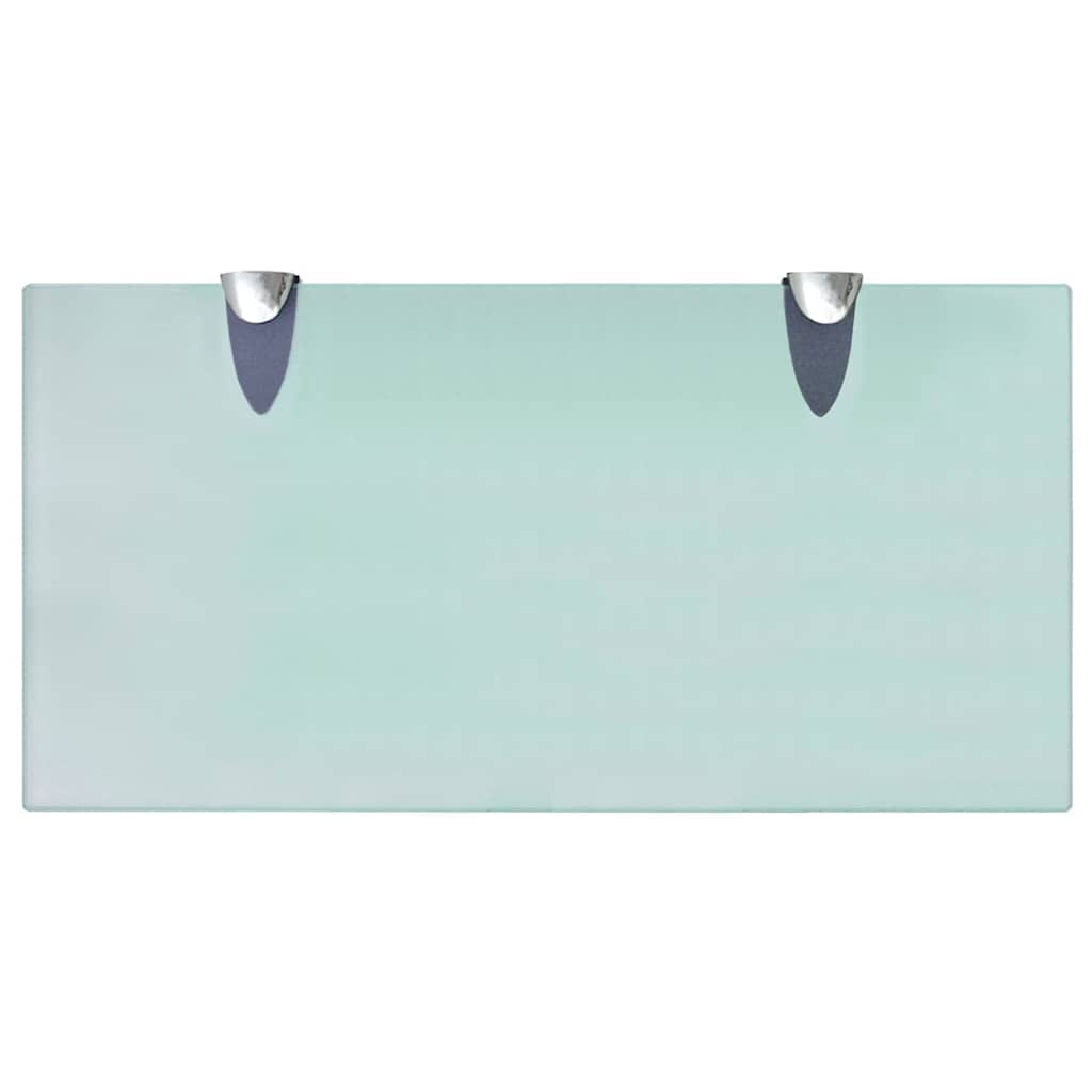 vidaXL Floating Shelves 2 pcs Glass 40x20 cm 8 mm