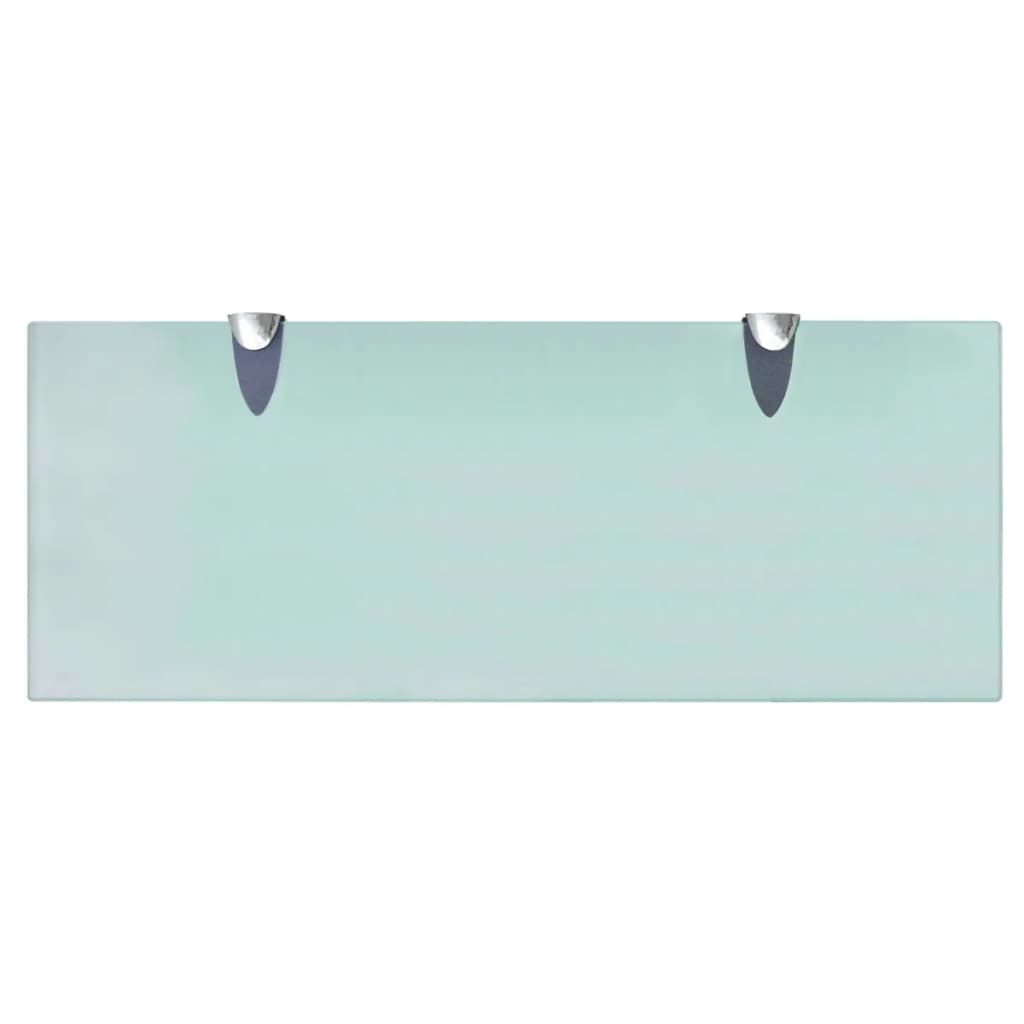 vidaXL Floating Shelves 2 pcs Glass 50x20 cm 8 mm